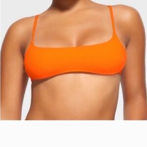 SKIMS Bright Orange Bikini Top